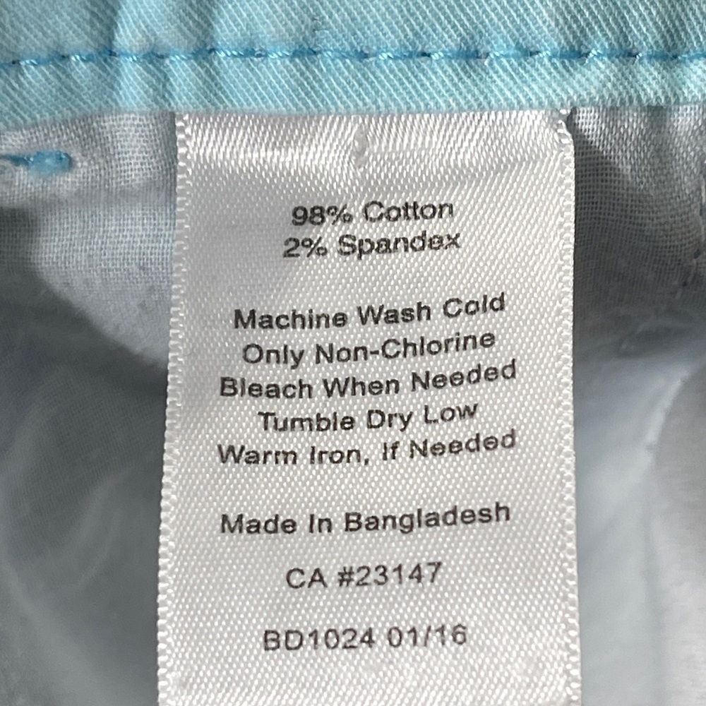 Talbots The Weekend Chino Whimsical Nautical Vacation Boats Print Size 20 - Picture 7 of 10